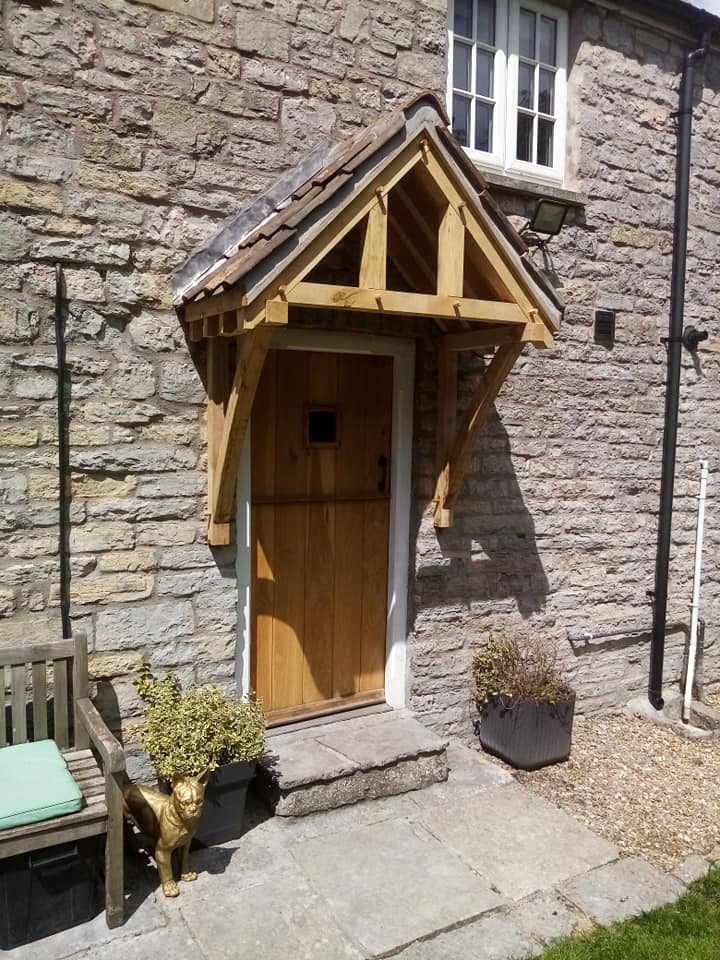 Oak framed porch